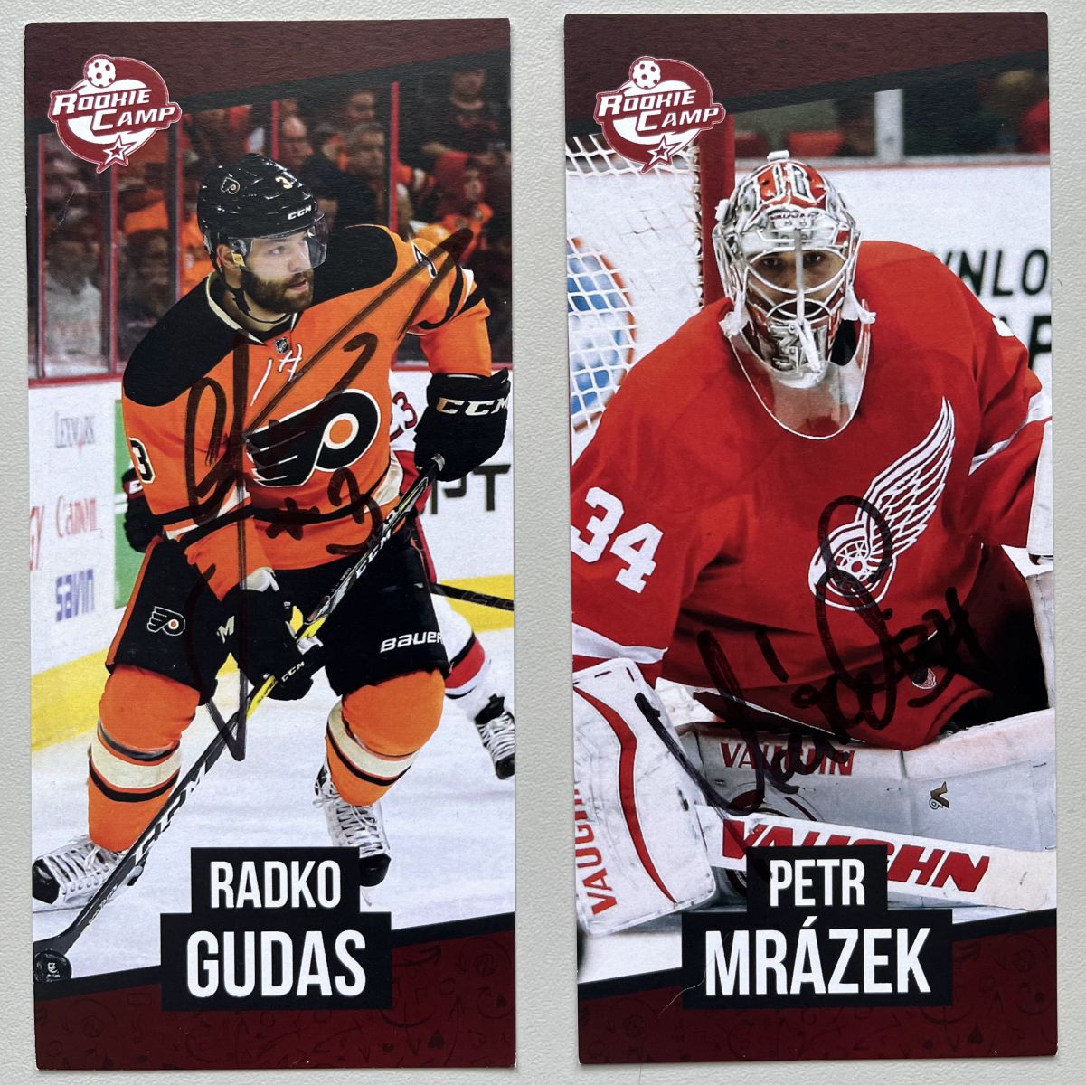 Autogramy hokejistů Gudase, Paláta a Mrázka fotka
