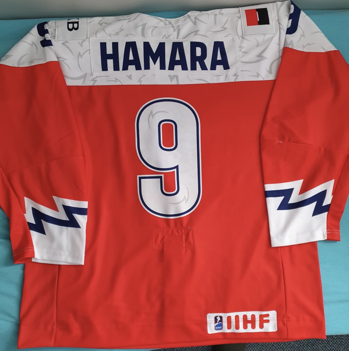 Originální hraný dres Hamary z MS U18 v roce 2022 fotka