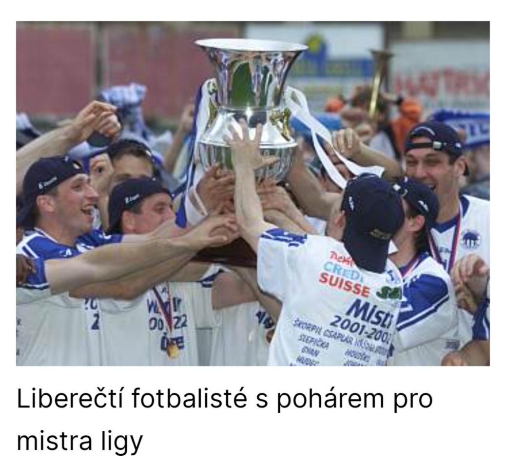 Mistrovský Dres FC Slovan Liberec Ze Sezóny 2001/02